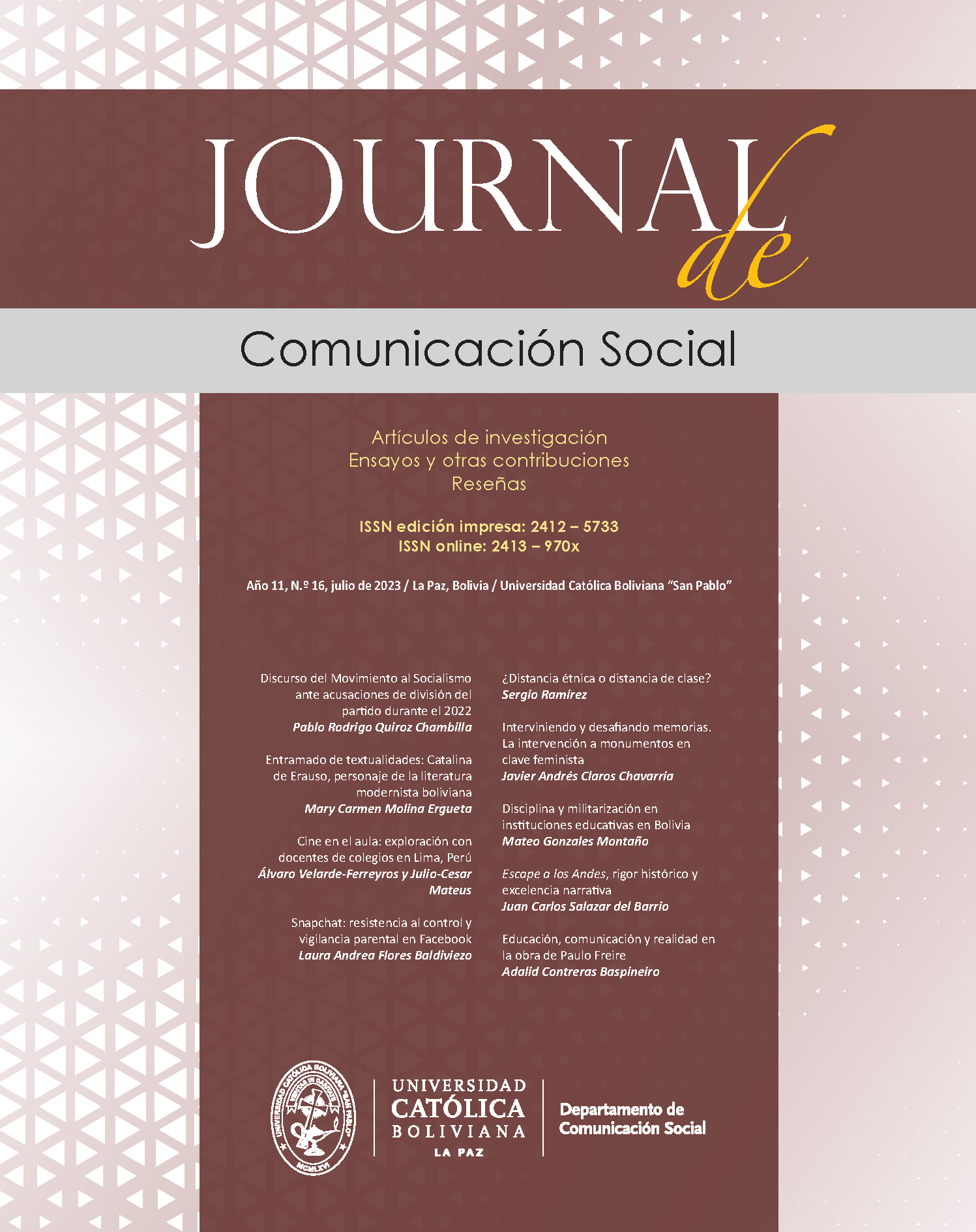 Journal de Comunicación Social N.° 16