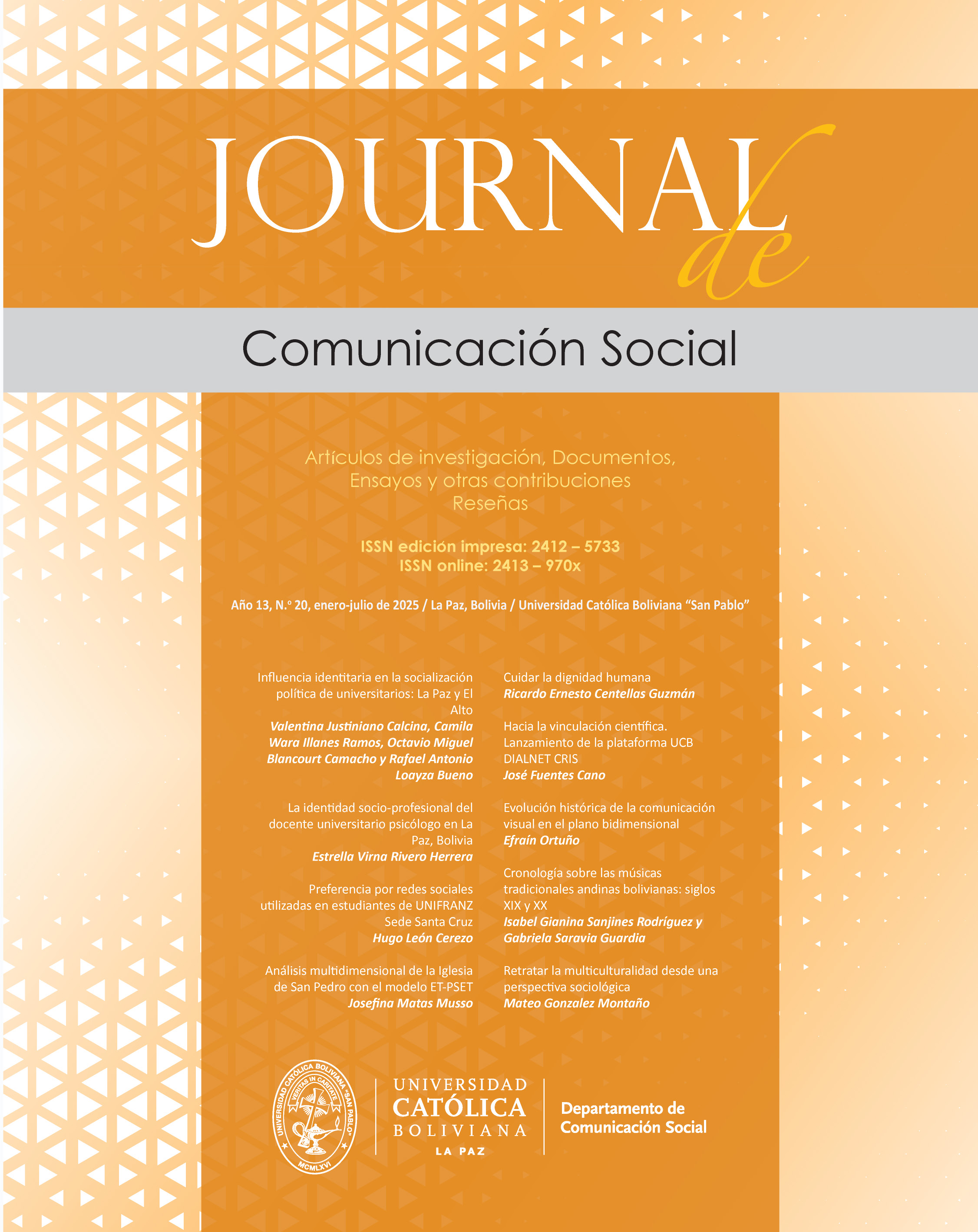 Ver Núm. 20 (2025): Journal de Comunicación Social N.° 20 (enero-julio)