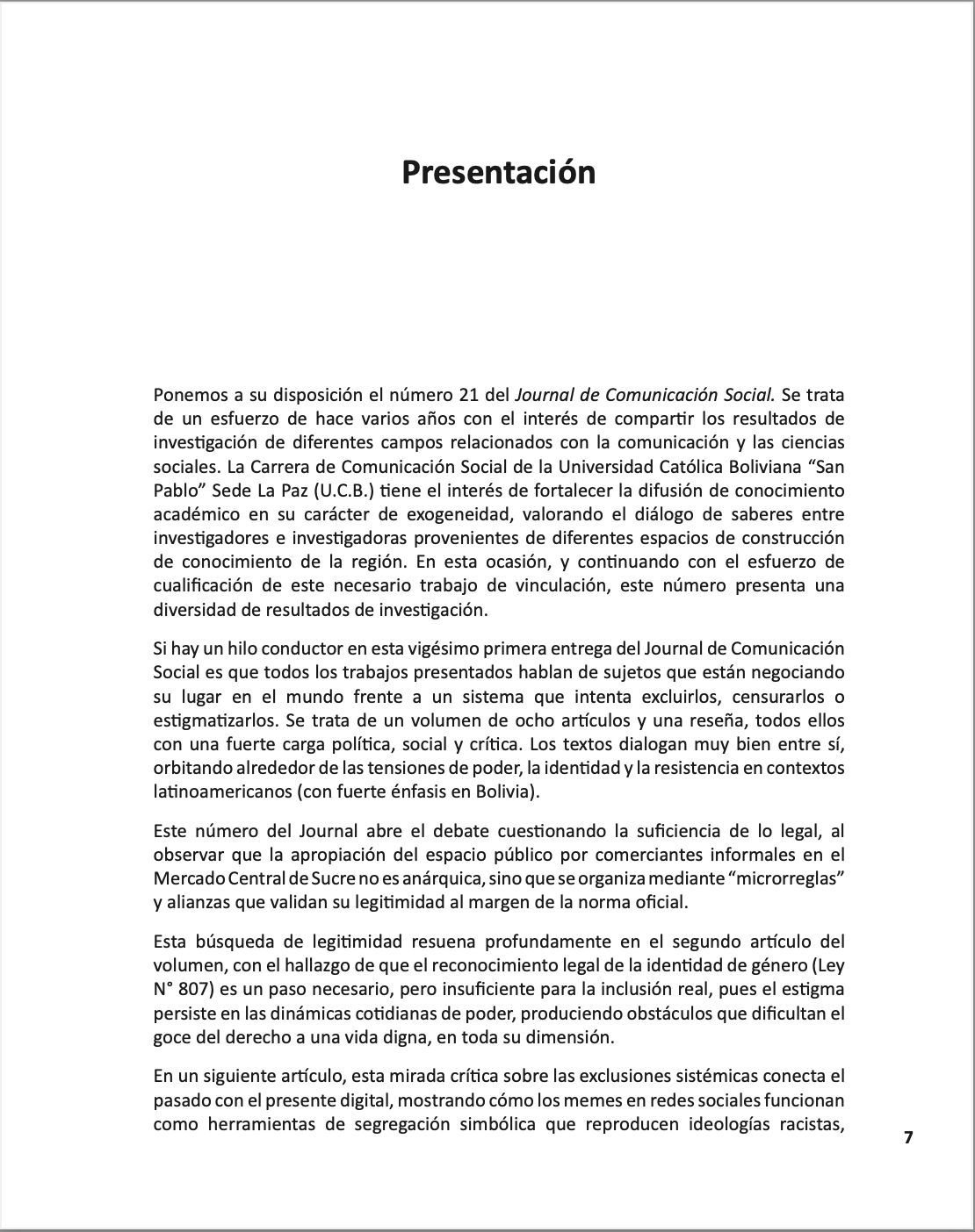Presentación