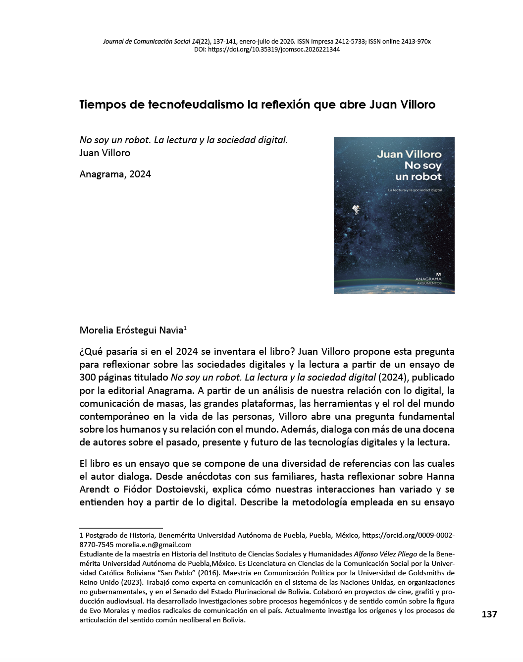 Tiempos de tecnofeudalismo: la reflexión que abre Juan Villoro
